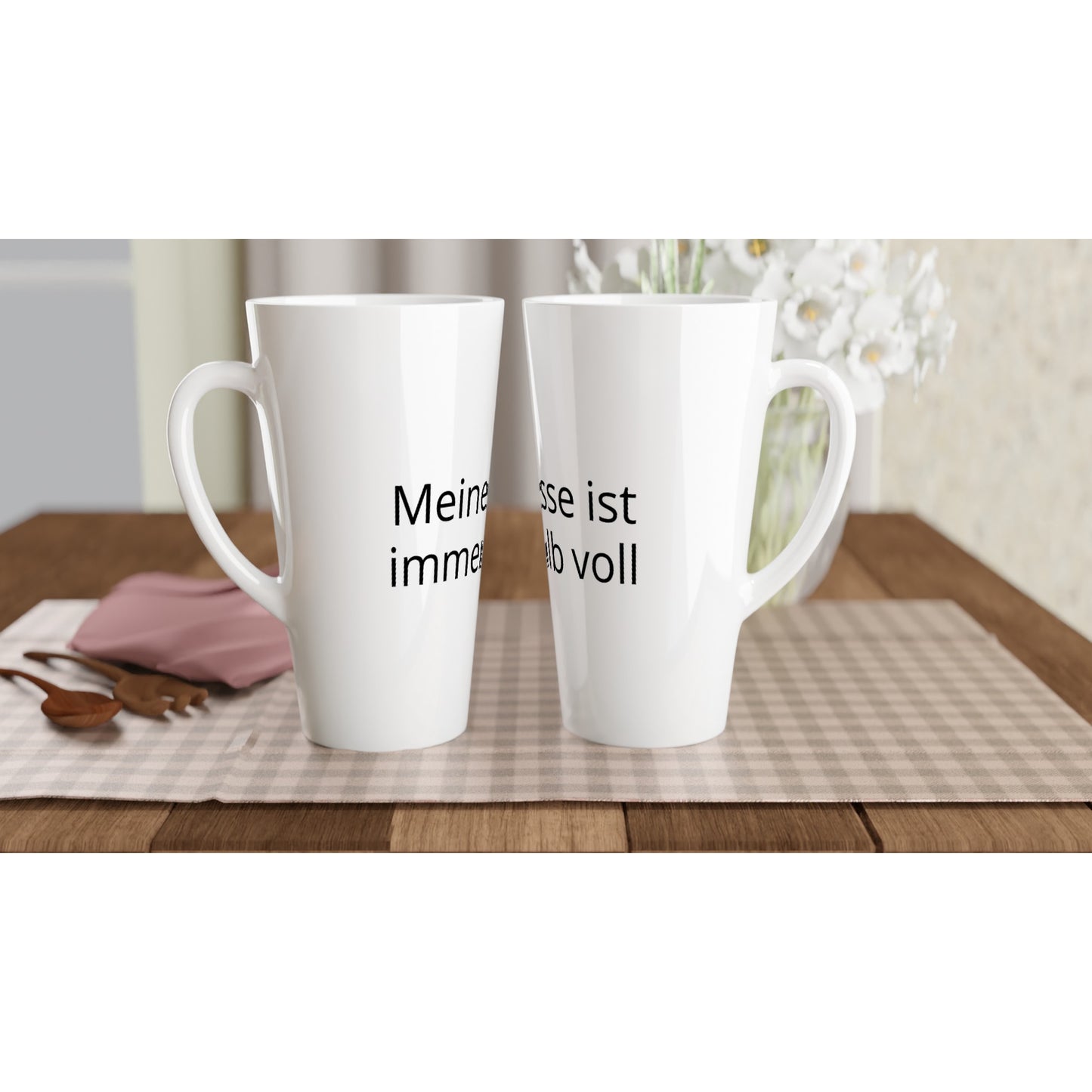 Latte-Tasse 17oz positiv Spruch